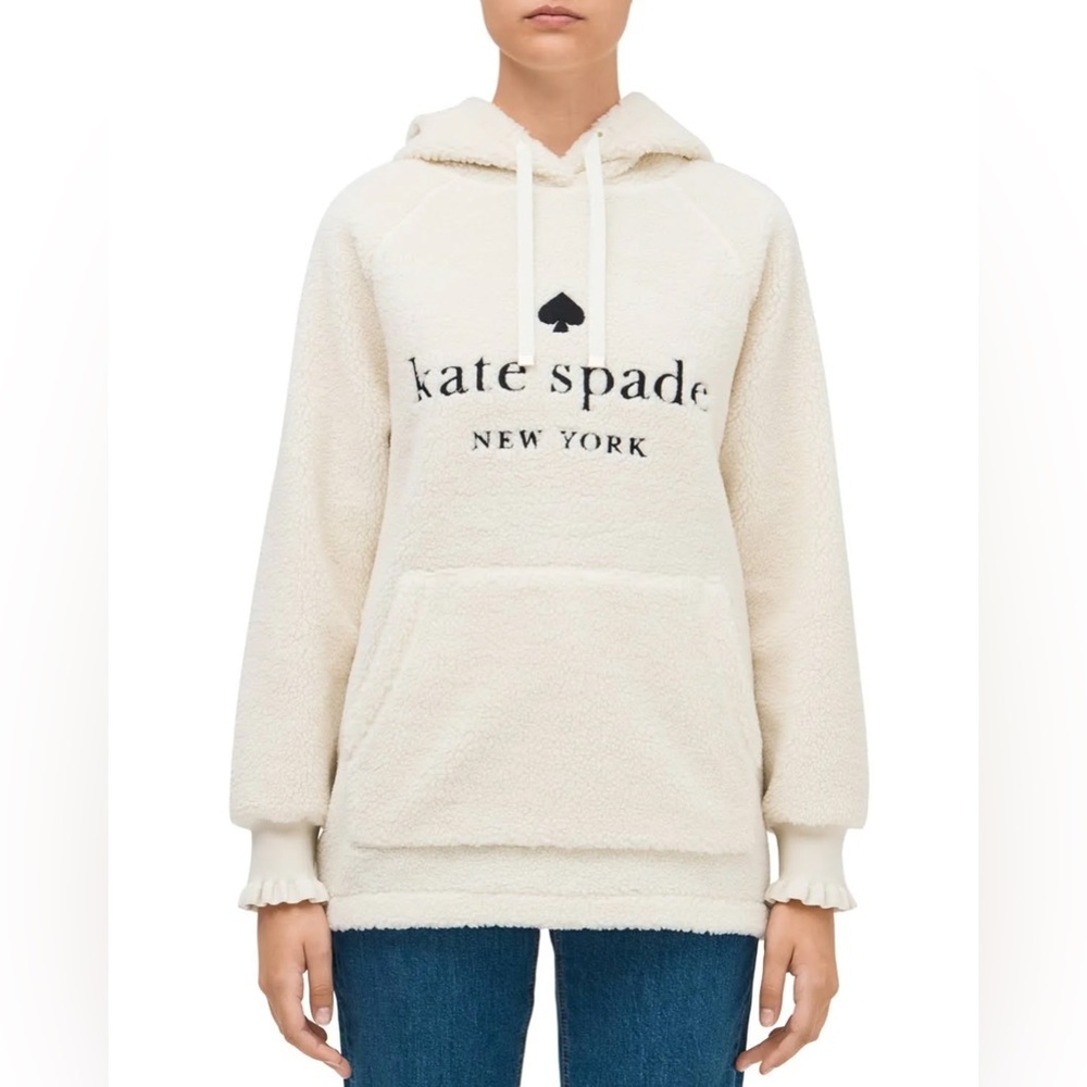 Kate Spade Limited ED Sherpa Hoodie Pullover Size Small